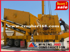 High efficiency mobile impact crusher