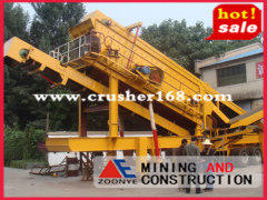 China professional mobile construction waste crushing plant