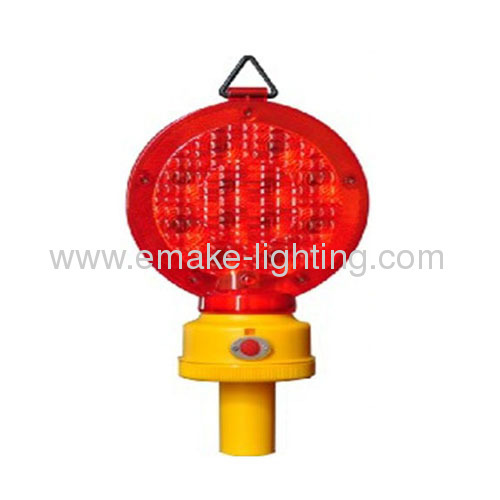 Barricade warning light with led flashing