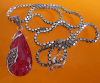 Fashion Thai Silver Pendant With synthetic Ruby,925 silver jewelry