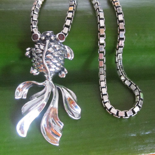 925 Thai Silver Mosaic Fashion Pendant necklace,925 Thai silver jewelry