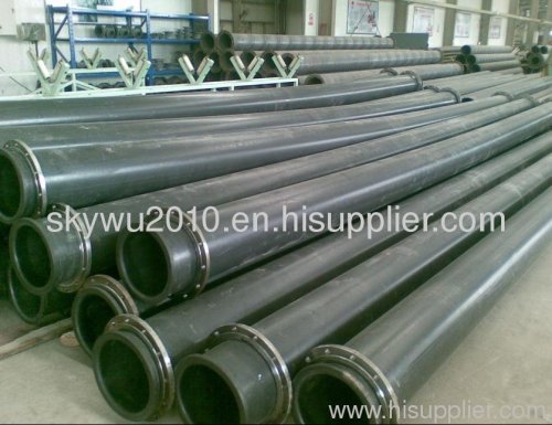wear resistant uhmw pe pipe for mine tailing discharge