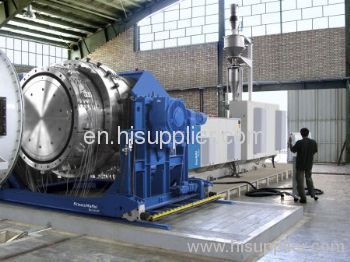 HDPE pipe extruder