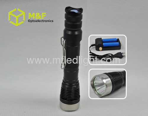 Cree XML T6 led high power flashlight rechargeable 10W led torch light