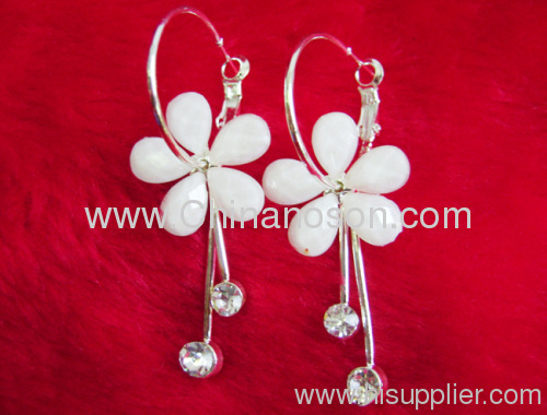 Charming Pendant Flower rhinestone Jewelry earrings