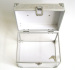 White and transparent Lockable catch