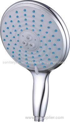 Large Quality Hand Held Shower 3 Massage Jets In Good Chrome