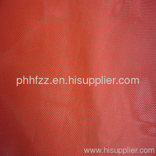 100% polyester knitted mesh fabric/High Visibility Reflective Waistcoat fabric