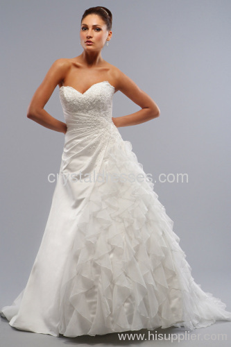 sweetheart ball gown crystaldresses wedding dress