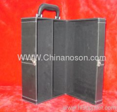 PU black Storing Red Wine BOX Specification:19*14*35 CM Usage: Storing Red Wine