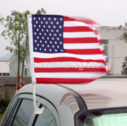 USA car flag