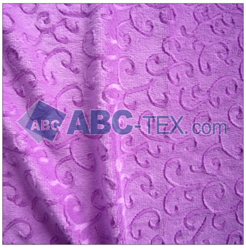 100% polyester Brushed minky/embossed minky for diaper