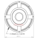 Use for all frequency loudspeakers cast aiuminium