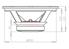 12inch audio woofer for loudspeaker