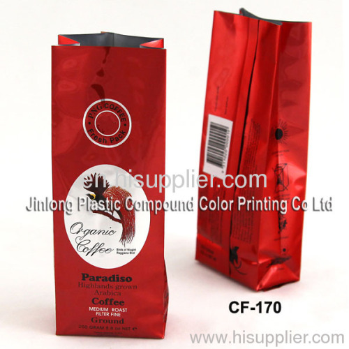 ground coffee bag