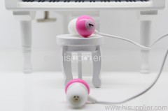 Number stereo earphone for portable media player