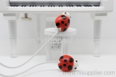 colorful beetle stereo earphone for MP3/MP4
