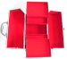 Red Aluminum 4 compartments to stretch Trick lock Jewelry