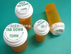 most hot-seller push down vials pop top medical bottle