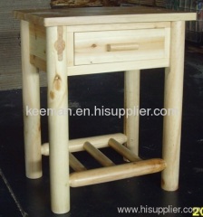 wooden outdoor working table