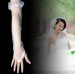 lace bridal gloves