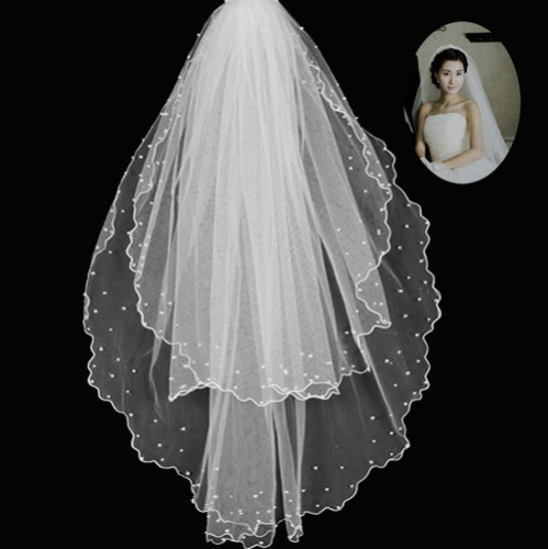 Long Beaded Veils