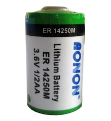 1/2AA Size AONON ER14250 ER14250M 3.6V Li-SOCL2 battery,primary lithium battery