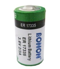 2/3A Size Li-SOCL2 Battery cell,ER17335,ER17335M Lithium primary battery