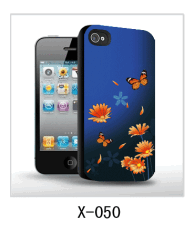 3d flower picture of iPhone case,pc case rubber,rubber coated.