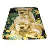 Animal print fleece blanket