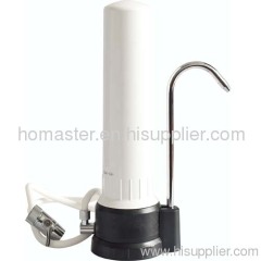 One stage counter top water filter