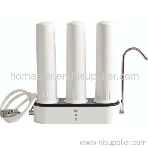 3 stage counter top water filter