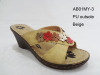 PU outsole wedge shoes