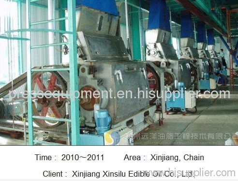 Xinjiang Xinsilu cotton seed pre-treatment, extraction & refining production lines