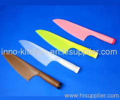 Plastic Lettuce Knife Vegetable Fruit Cutting Serrated Blade Safe Kitchen Tool