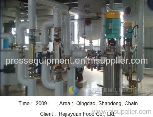 Hejiayuan 100T/D oil refining, 100T/D oil fractionation production lines