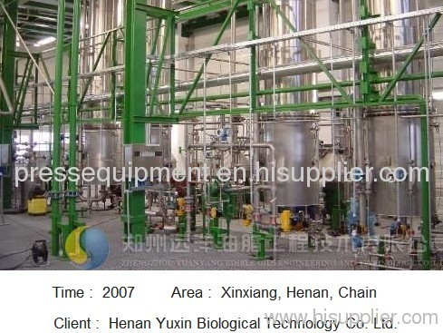 Henan Yuxin 50T/D biodiesel production line