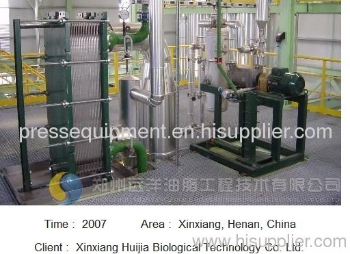Xinxiang Huijia 30T/D biodiesel production line