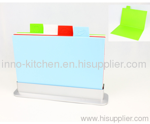 4pcs index chopping board with water pan