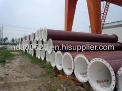 Dredging pipes with flanges