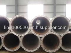 Dredging pipes with flanges