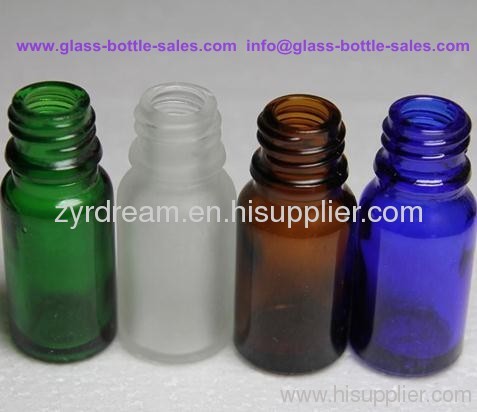 clear essential oil bottle