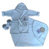 100% cotton baby bathrobe gift sets