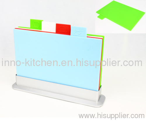 multi coloured chopping board set