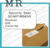 Custom shipping security labels