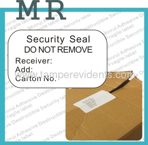 Custom shipping security carton seal