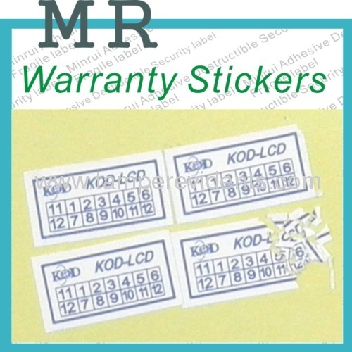 warranty void labels for electronics