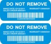 Costom waterproof security barcode labels