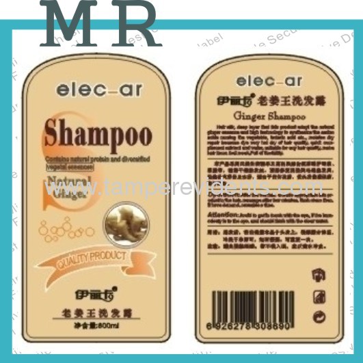Cosmetic adhesive shampoo labels from China manufacturer Shenzhen