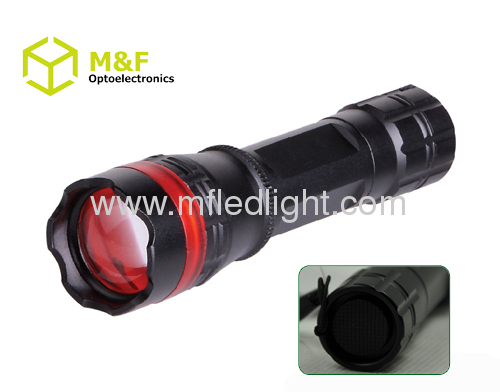 portable led flashlight zoom focus